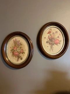 Signed Mid Century florals