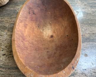 Wooden dough bowl 