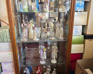 Avon figurines with boxes
