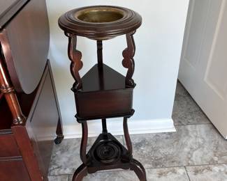 Antique wig stand 