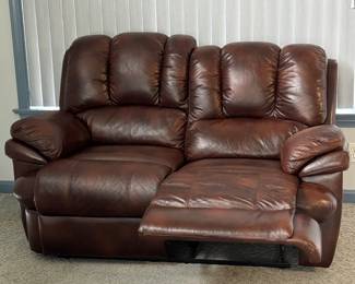 Leather Love Seat Recliner