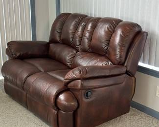Leather Love Seat Recliner
