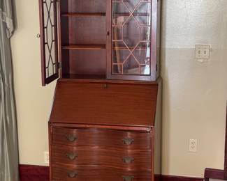 Ball & Claw Foot Secretary Desk w/Hutch