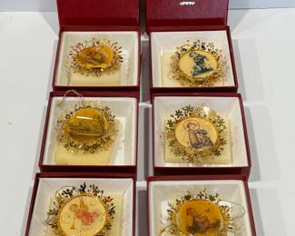 The Hummel Gold Christmas Ornaments Collection Set of 36