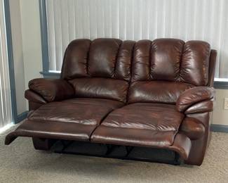 Leather Love Seat Recliner