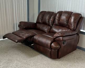 Leather Love Seat Recliner