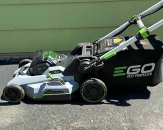 EGO 21" Self Propelled Lawnmower w/Bag, Battery, Battery Charger, and Two Blades