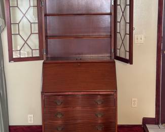 Ball & Claw Foot Secretary Desk w/Hutch