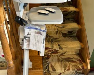 Bruno Elan Straight Stairlift, Model SRE-3050, Manufactured January, 2023