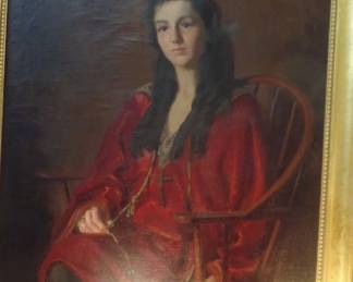 l.  antique portrait of woman was $2000 buy now $400