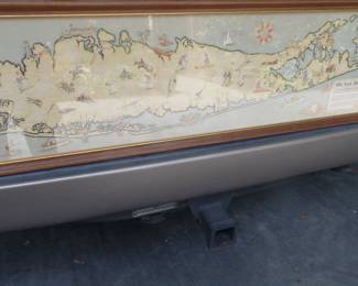  antique map long island $325