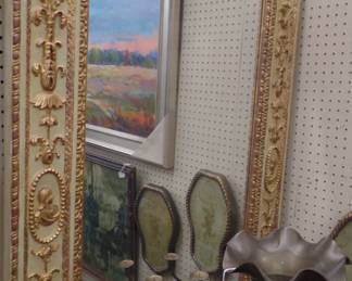 ppp.  pair antique mirrors 6' high x 33" approx. was $3200 pair buy now $1800 pair