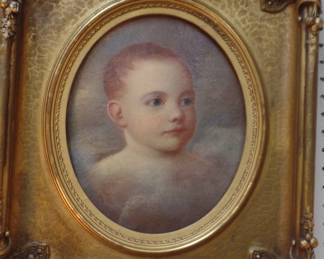 q.  antique 19thcC.  oil baby painting was $300 buy now $100.. sold