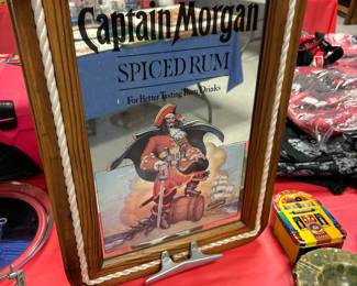 captain Morgan rum mirror