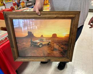 Marlboro truck framed picture
