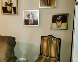 Set of chairs, Wall decor