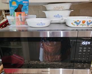 Stainless microwave, Corning Ware
