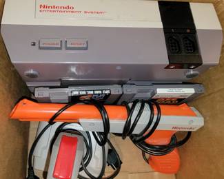 Nintendo Entertainment System with 2 games, 2 controllers and accessories