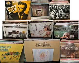 Record Albums - easy rock, children, country, jazz
