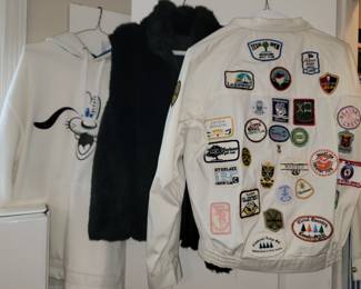 Golf patch jacket, and clothes
