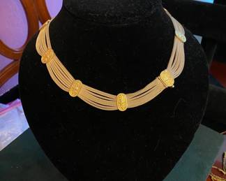 925 Sterling Silver Vintage Multi Chain Byzantine Necklace