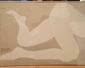 "Big Nudes" by Milton Glaser, The Visual Art Gallery, New York, 1967 original