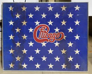 Framed 1970s Chicago Flag