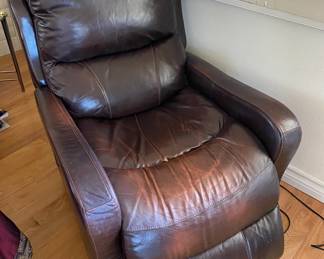 Leather recliner