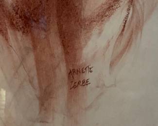 Arnette Zerbe signed, framed pastel