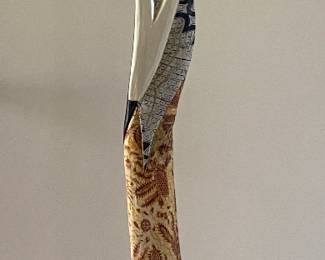 Elongated Indonesian/Balinese wood sculpture