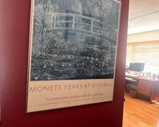 Monet Years at Giverny Framed Exhibit Poster