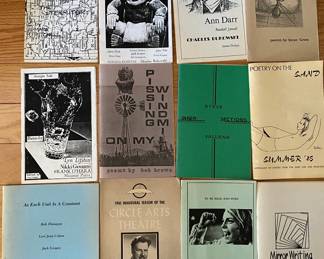 Self Published Poetry & Chapbooks 1970s - 1980s, including Charles Bukowski, Bob Flanagan & Pablo Naruda
