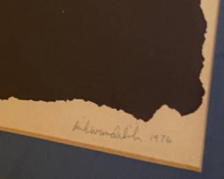 Signed Dirk Wunderlich (possibly) 1976