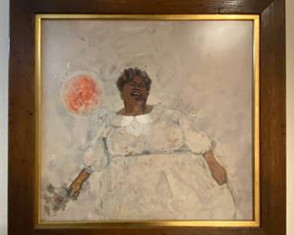 original Mahalia Jackson painting for record album