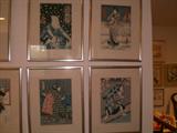 JAPENESE ANTIQUE WOOD BLOCK PRINTS