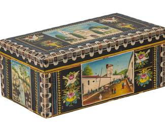 19th C.Caja De Olinala Memory Box