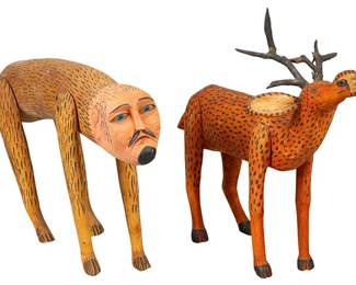 Manuel Jimenez, Carved Animals