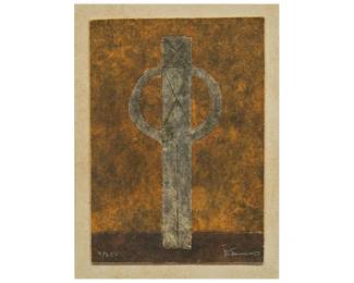 Rufino Tamayo, "Hombre I",  mixograph, signed and numbered, ed. 4/250 