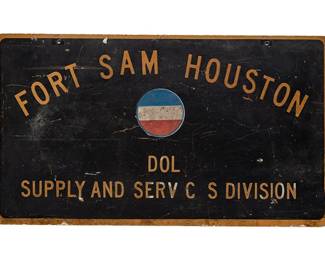  Fort Sam Houston Supply and Services Sign