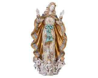 Ceramic Virgin Mary Statue