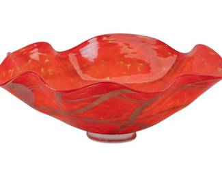 Garcia Art Glass, Footed Bowl
