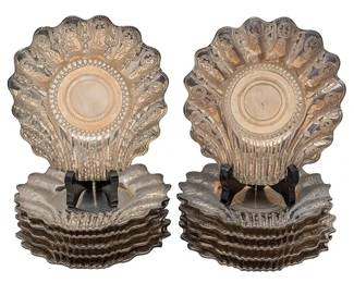 Sanborns Sterling Silver Shell Coasters