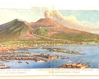 Large foldout Postcard "Mt. Vesuvius"
