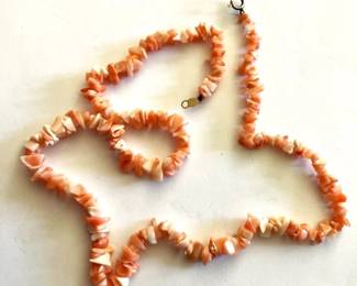 Coral Necklace 16" in length
