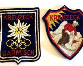 Two (2) Ski Patches from Switzerland
