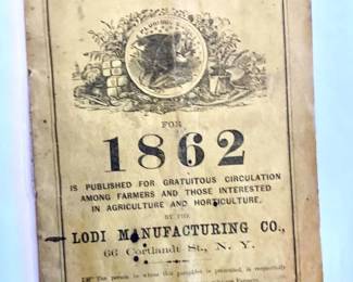 1862 Issue of the Farmer's Almanac
