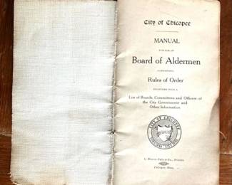 1918 City of Chicopee Government Book
