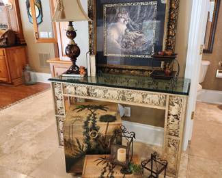 Console Table--elephant detailing