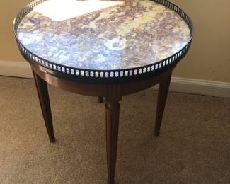Marble top Louis XVI side table
