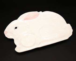 Ceramic Rabbit Platter